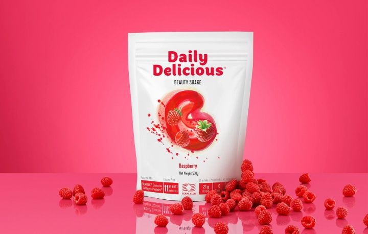 Daily Delicious Beauty Shake o smaku malinowym