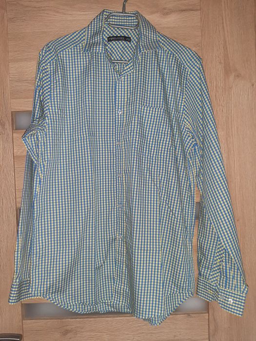Koszula męska w kratkę długi rękaw