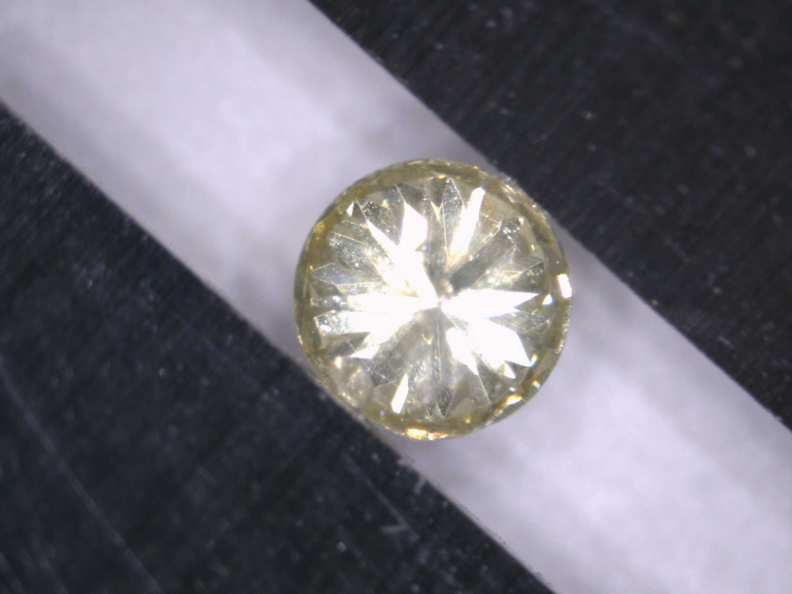 Naturalny Diament 0.07ct Żółty Brylant I1