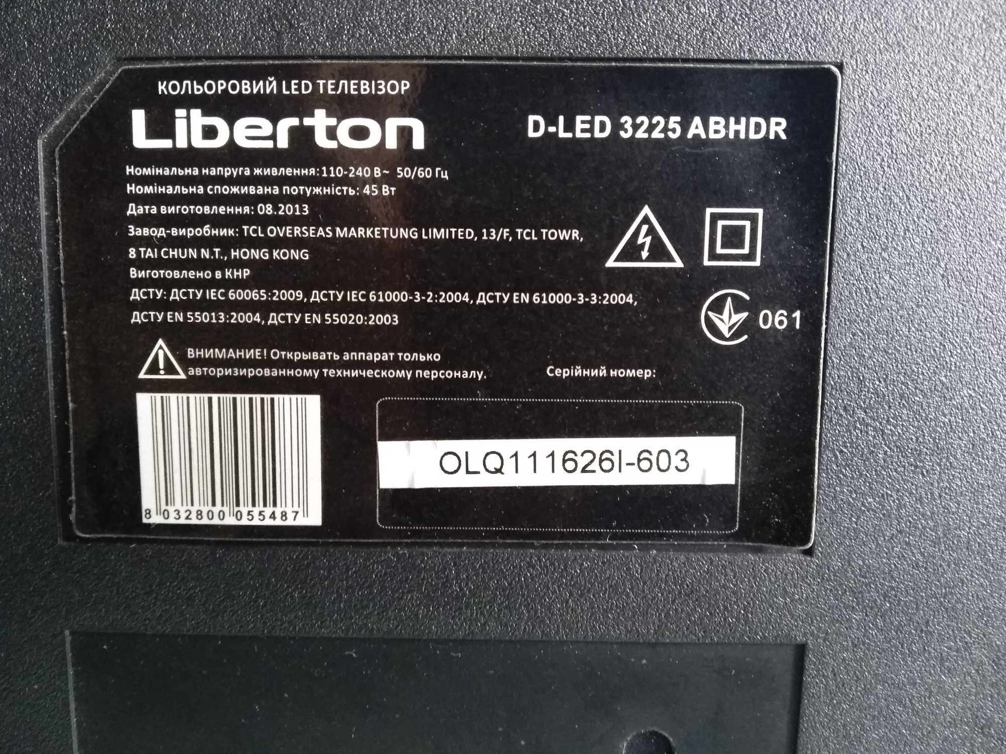 TV Libeton D-LED 3225 ABHDR main: TP.MS18VG.P77  MS82PT.