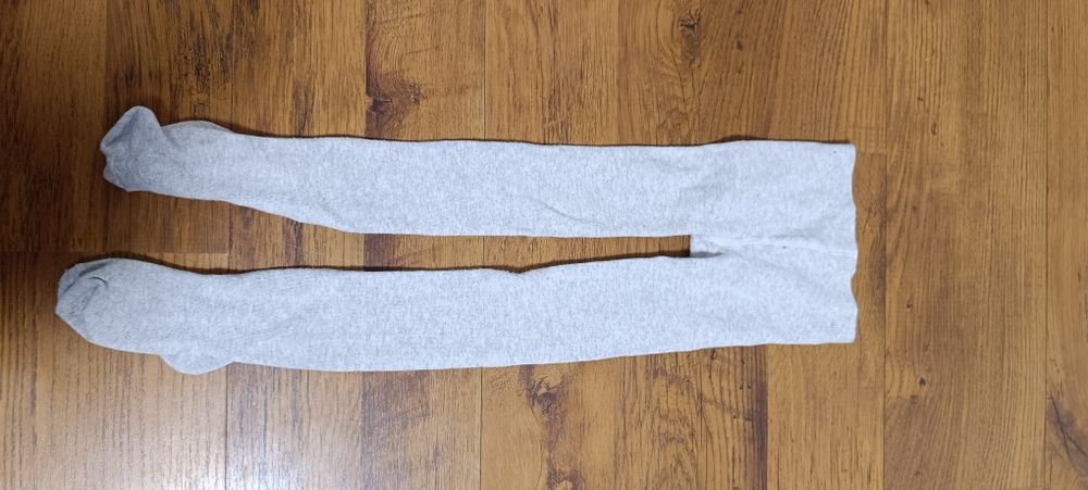 Rajstopy 110 116 szare białe