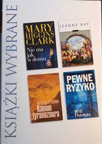 Książki wybrane: Higgins Clark, J. Ray, D. Preston, W. Thomas