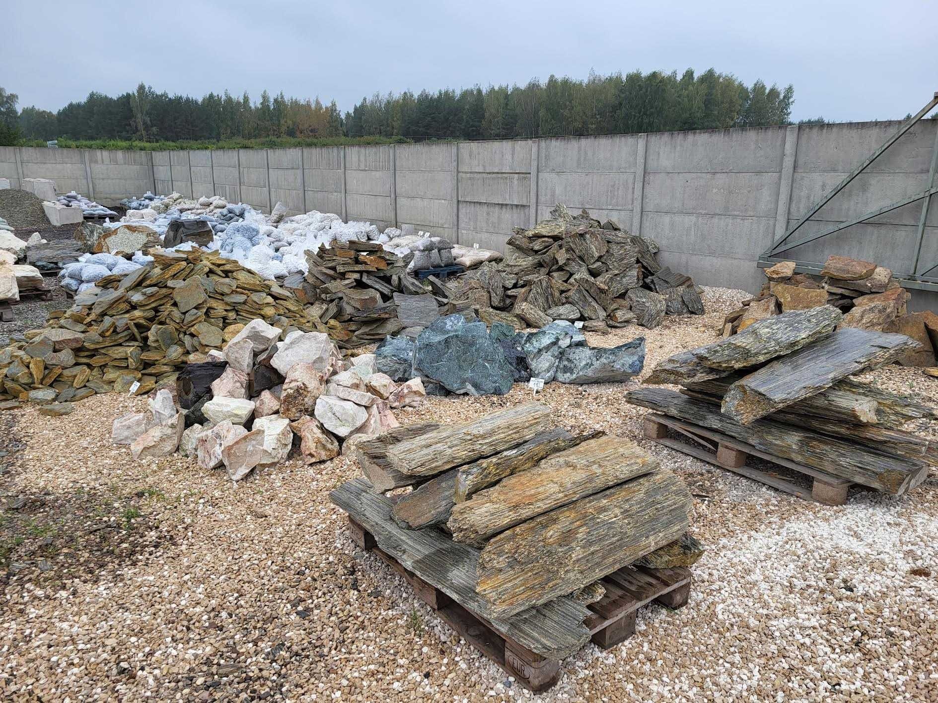 Łupek moon stone 200 Duże bryły głazy szpilki Kamienie ogrodowe
