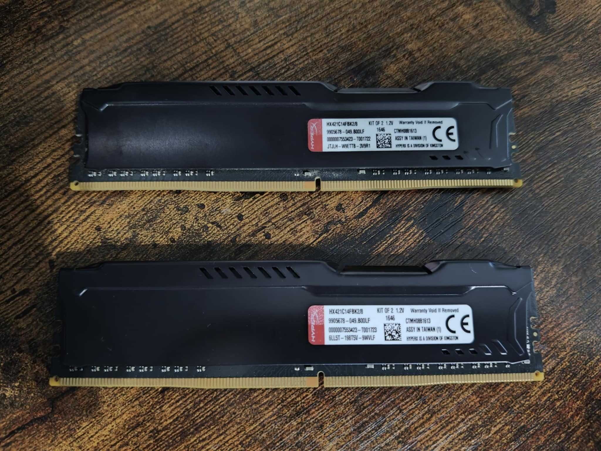 RAM DDR4   2X 4GB  HyperX Fury SPRAWNE