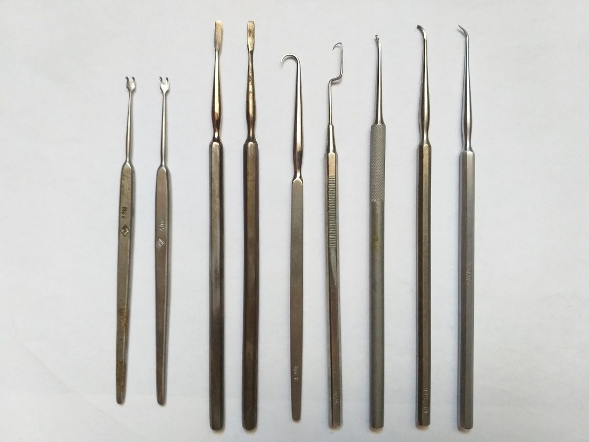 Стоматология инструмент зеркало,крюк,зонд,штопфер,гладилка,иглы корнев