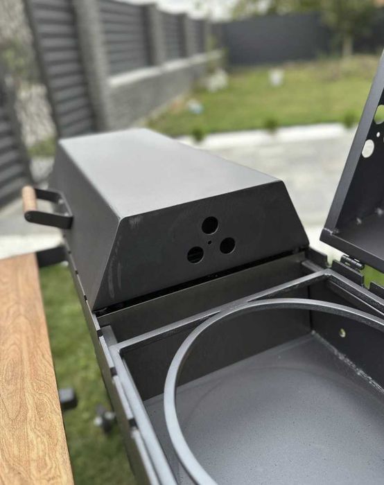 НОВИНКА / Мангал з кришкою метал 5 мм ПОСИЛЕНИЙ