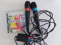 Singstar jogo e 2 microfones