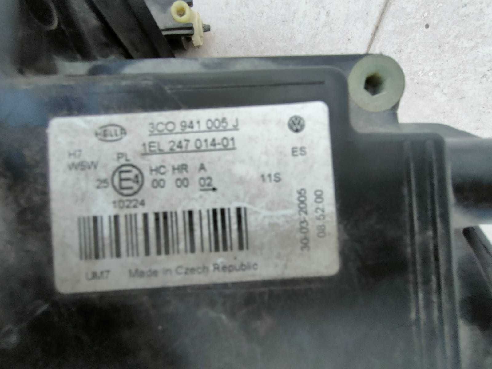 Óptica ótica farol principal esquerdo VW Passat B6