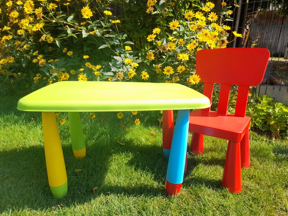 Stolik ikea dwa krzesełka
