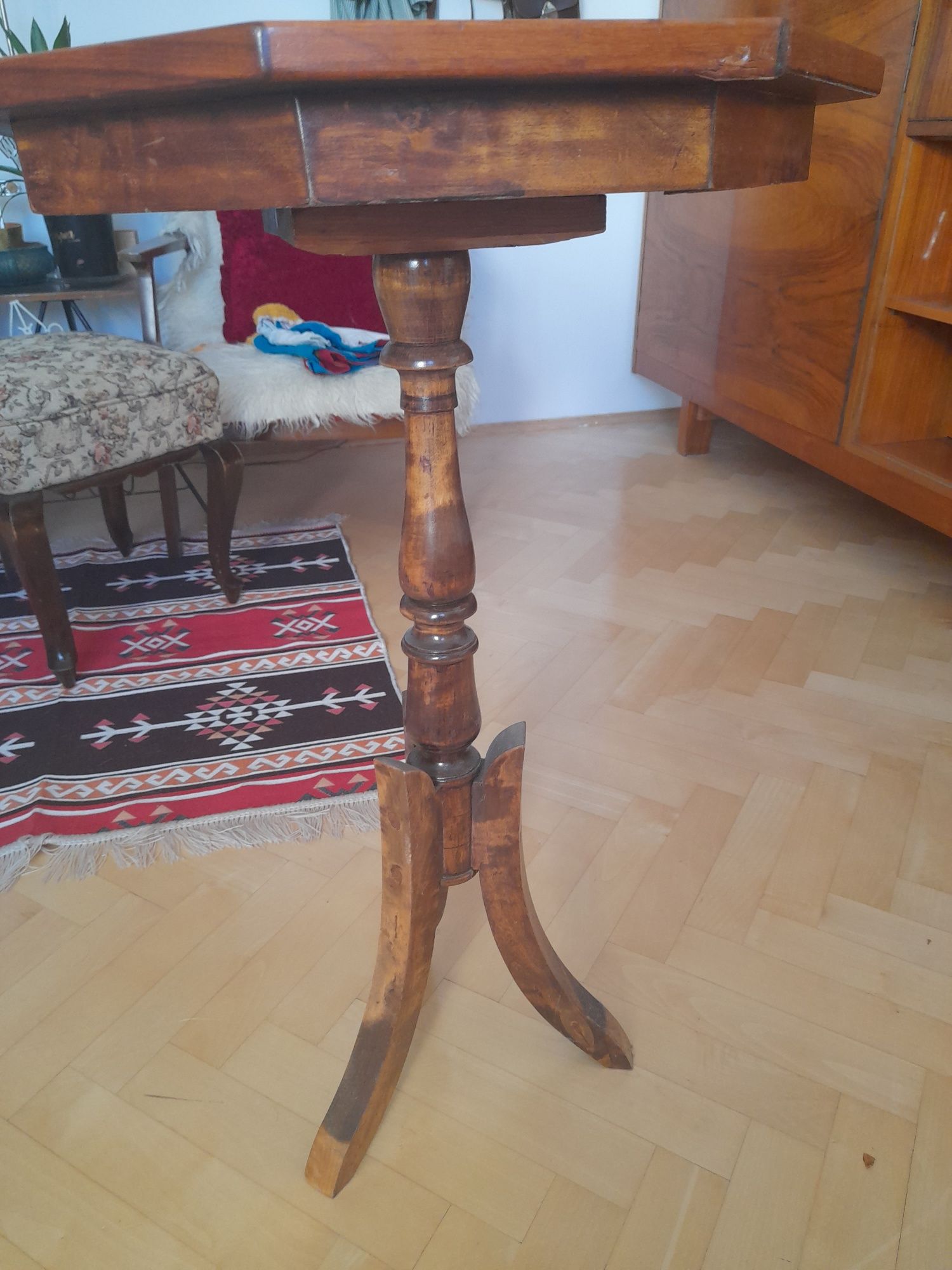 stolik konsolka drewno retro vintage stary