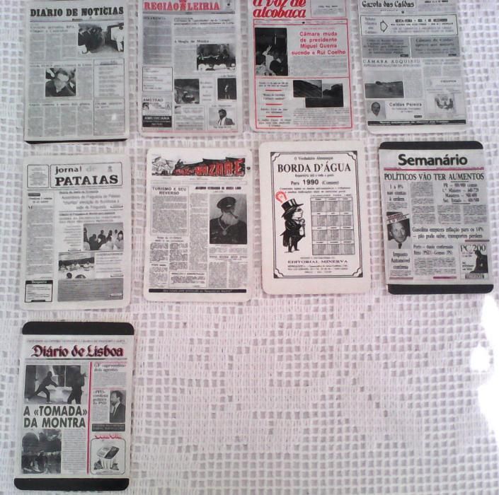 Calendários Jornais/Diários de Portugal - 1991