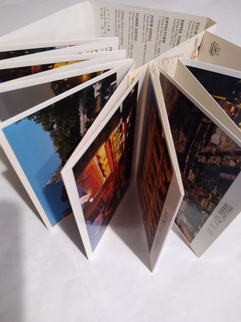 Набір листівок-гармошка 10,6×14,8см види Парижу 18шт.