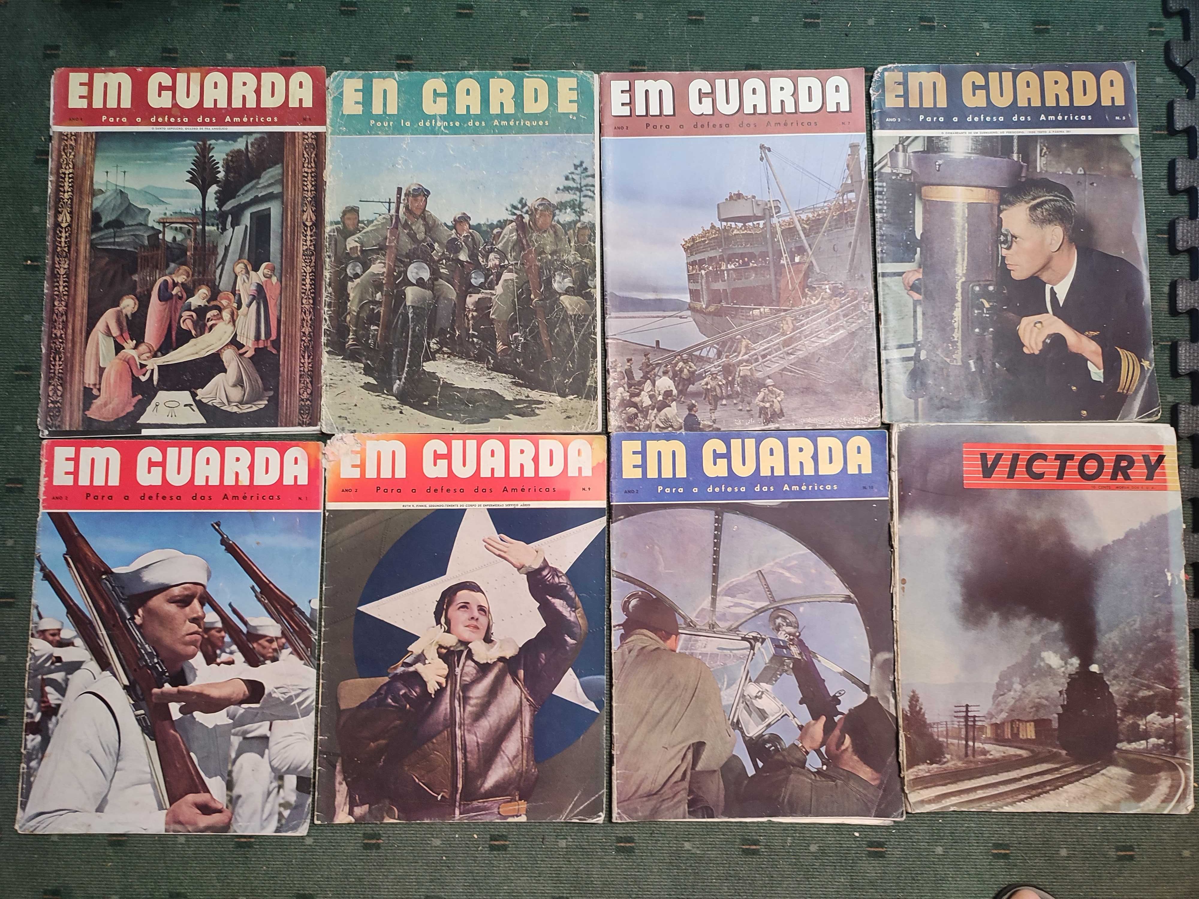 Lote 23 revistas de propaganda aliada da 2ª Guerra Mundial