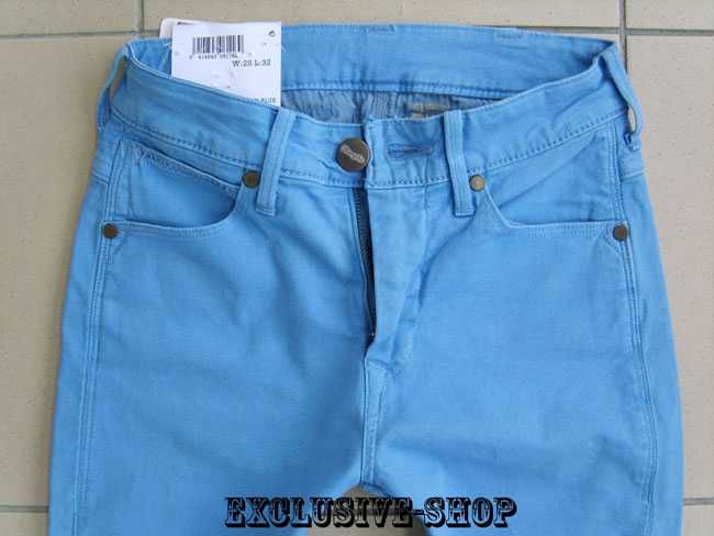 Spodnie damskie jeansy Wrangler Estelle wysoki stan W27 L32 pas 70 cm