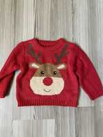 Mothercare swiateczny sweter 12-18