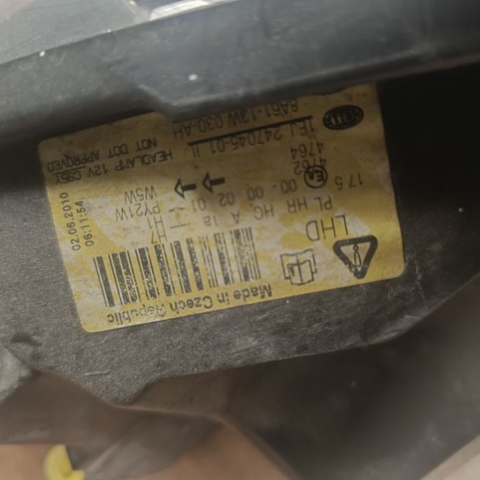 Faróis ópticas óticas ford fiesta mk7 2010