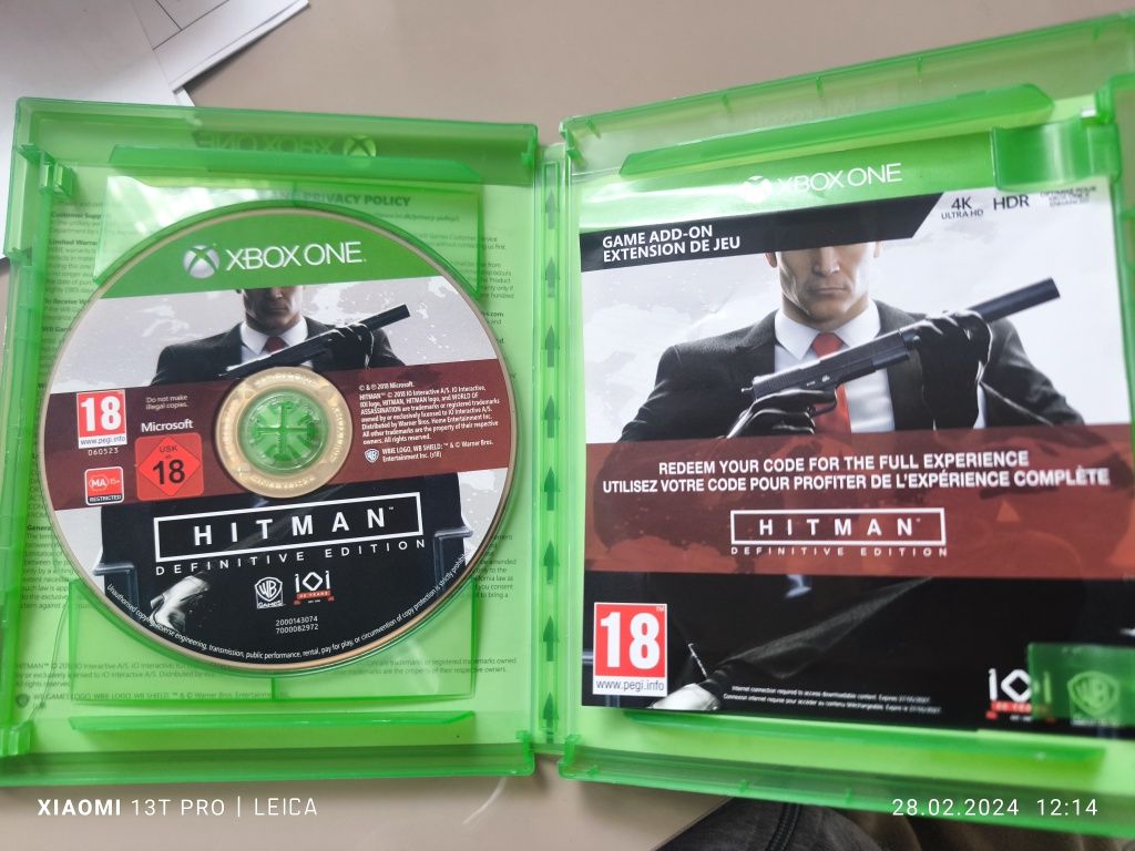 hitman definitive edition Xbox one x/s stan bdb