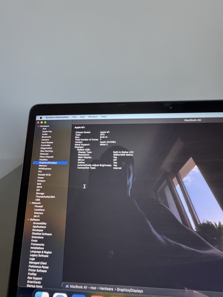 Macbook air m1 13” space gray