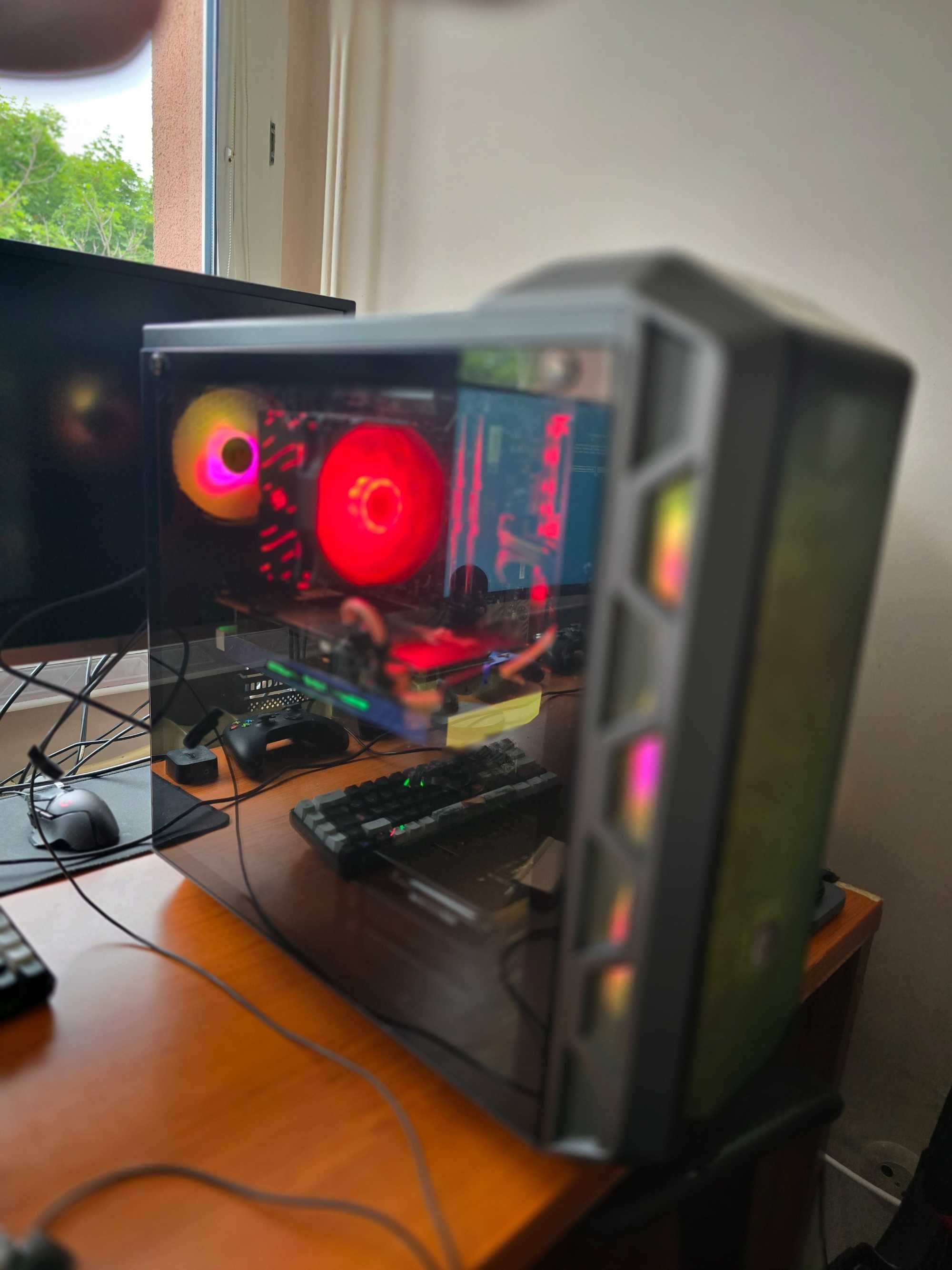 Komputer Gammingowy/Ryzen 5 5600/gtx 1080/ssd/500gb/dd4/16gb./rgb.
