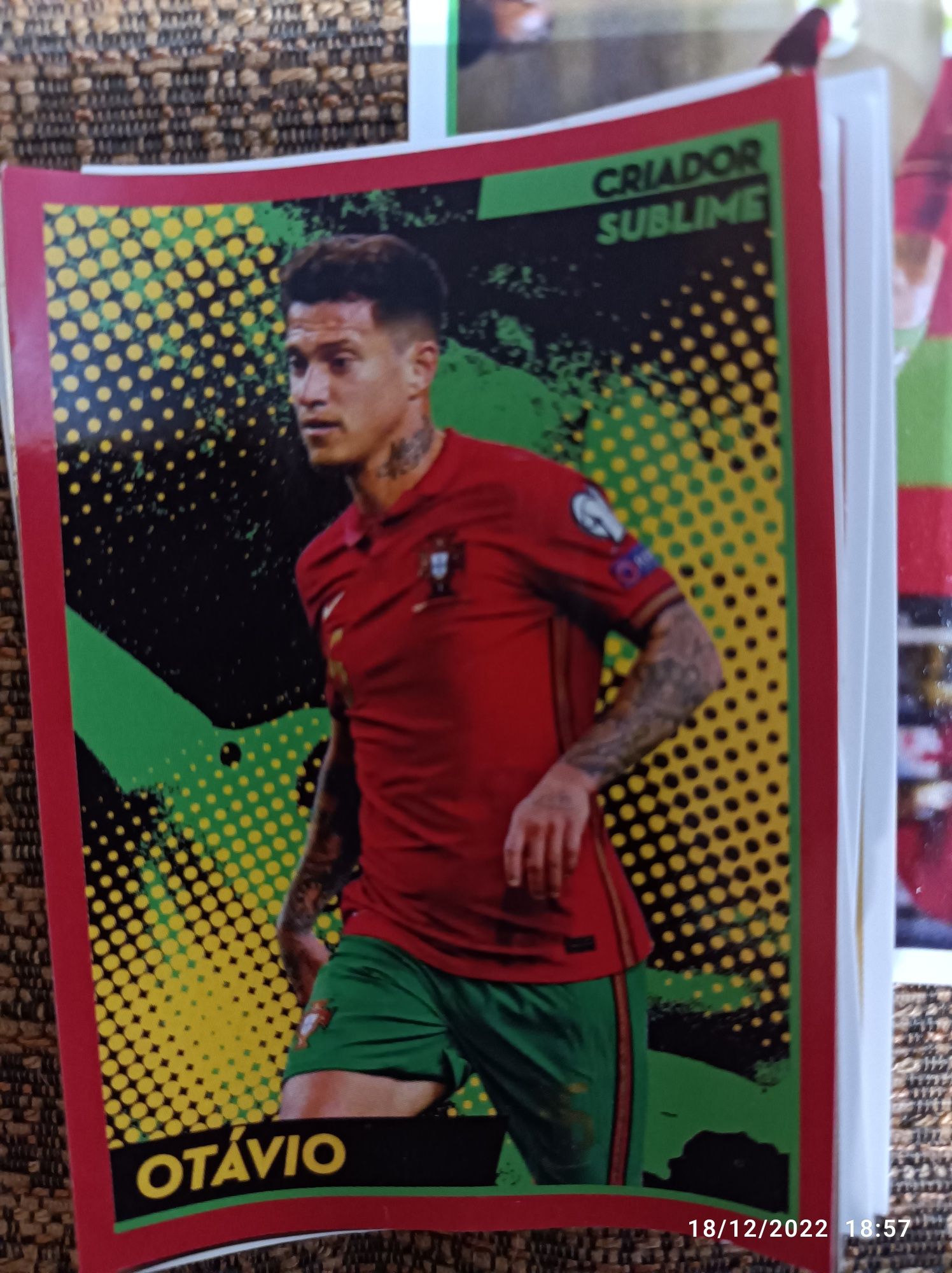 Cromos Seleção Portuguesa "Fome de Vencer"