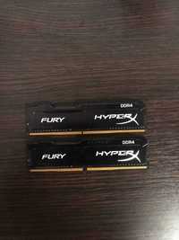 Озу DDR4 Hyperx Fury 16GB 2400mhz