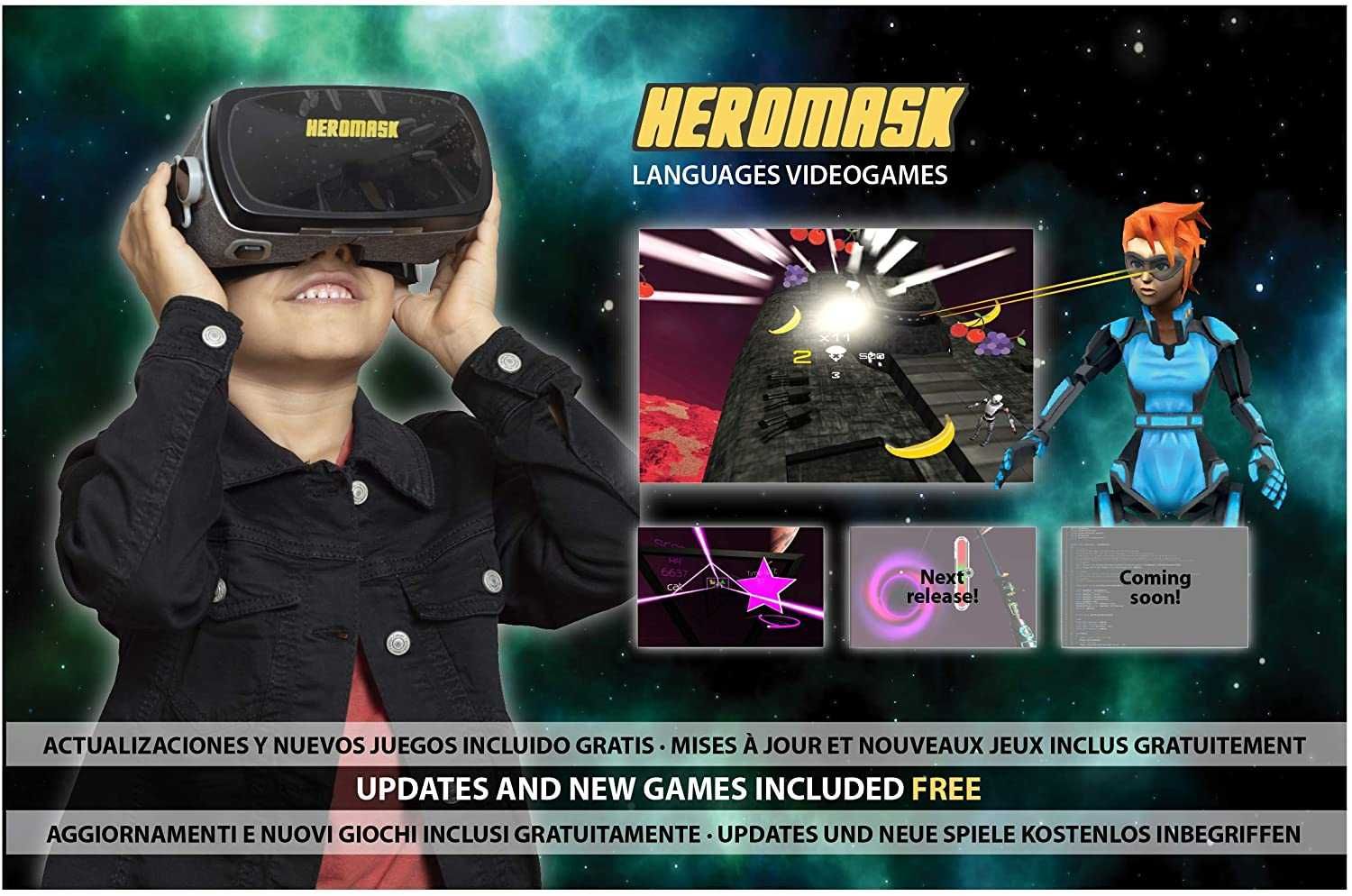 Zestaw do wirtualnej rzeczywistości okulary VR Heromask gry #E212
