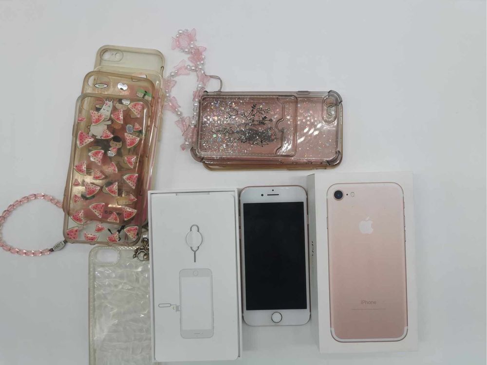 Iphone 7 rose gold(różowy) 128 gb 100%