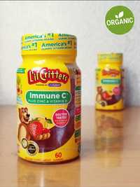 Lil Critters,  Immune C, витамины для иммунитета, Д3, цинк, 60 шт