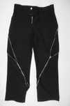 Długie Spodnie Opium Baggy Banana Flared Zip Suwaki M