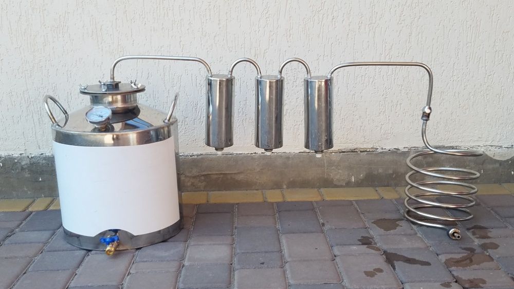 Непроточний дистилятор потрійного очищення під непроточну воду