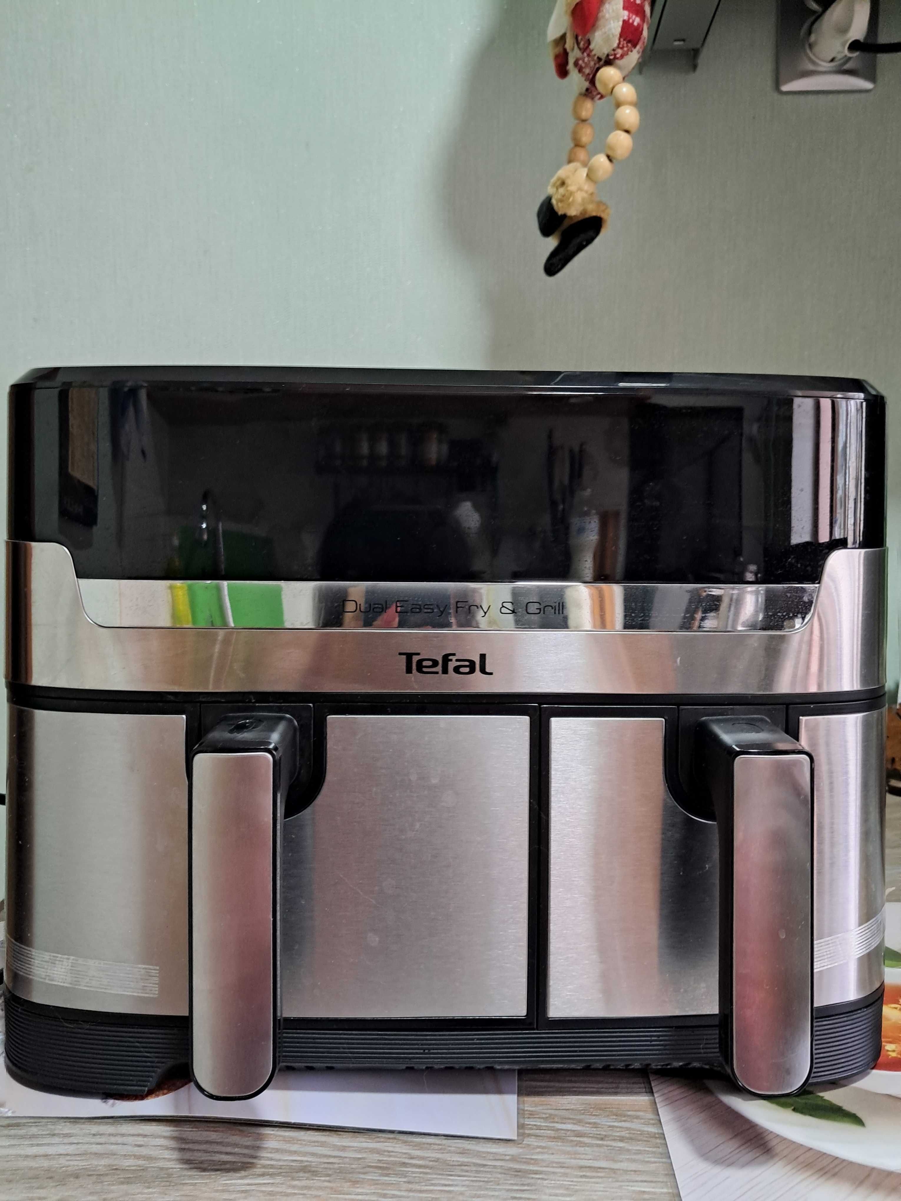 Мультипіч Tefal EY905B10 Dual Easy Fry & Grill+ шампура