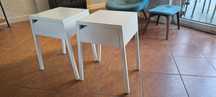 IKEA SELJE dwa stoliki nocne 46x37cm BIAŁY FV