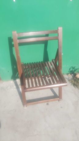 OKAZJA Drewniane Super Krzesło Ogrodowe Składane