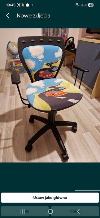 Krzesło obrotowe  dziecięce dla dziecka cars