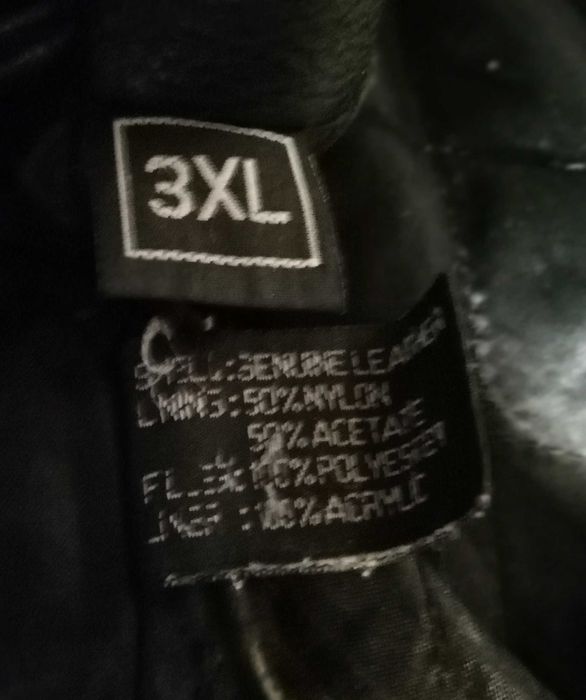 Зимова чоловіча шкіряна куртка