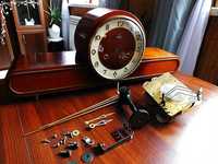 Stary zegar kominkowy Sonneberg z lat 50/60 do naprawy