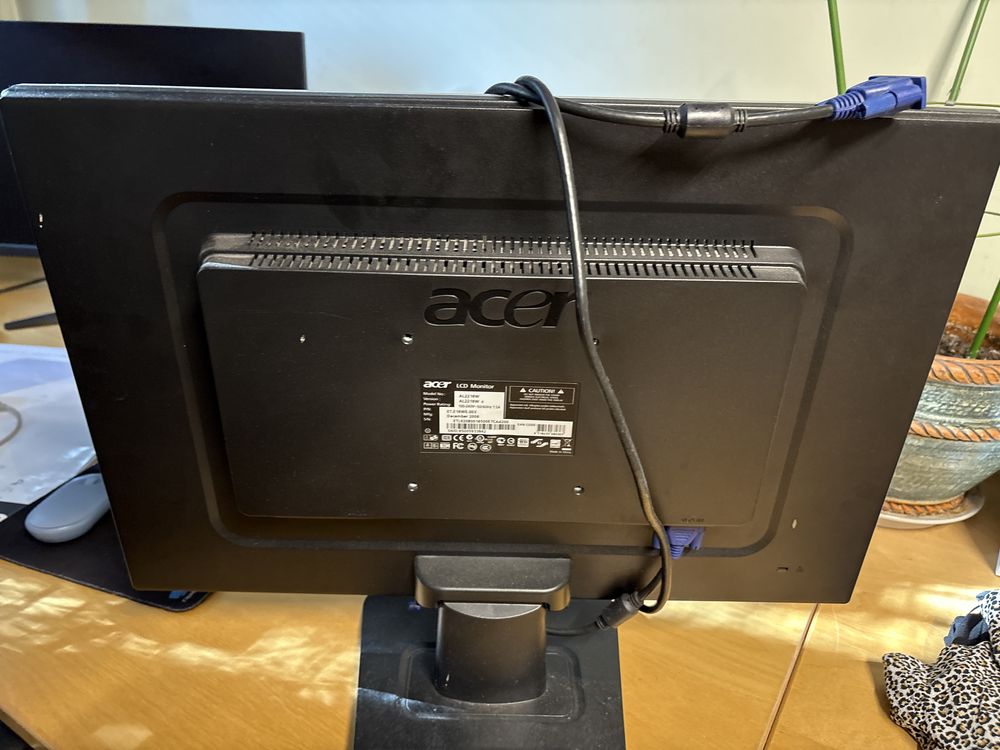 Monitor ACER AL2216W w pełni sprawny