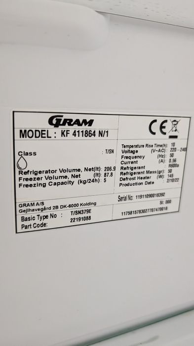 Холодильник Gram