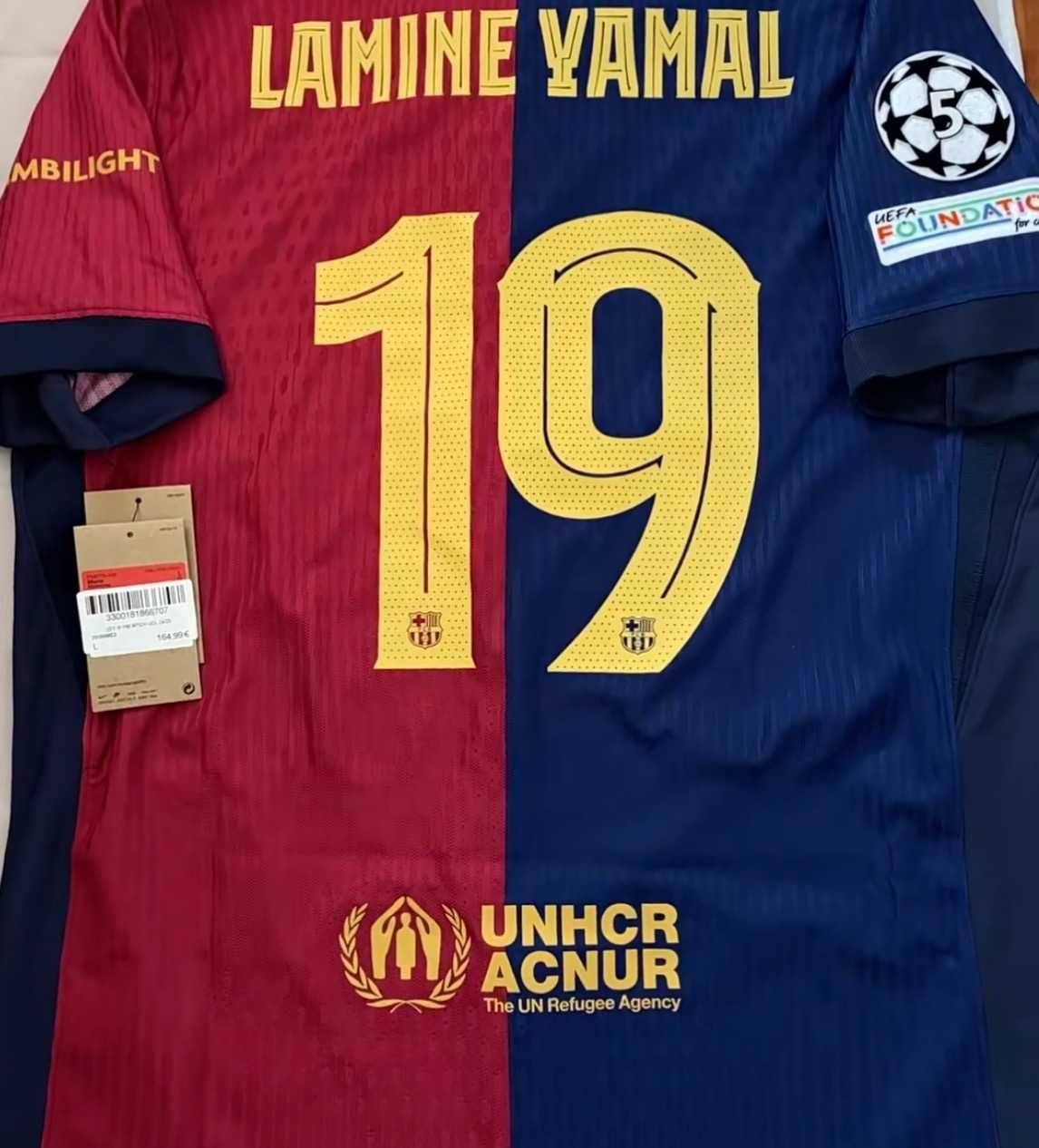 Lamine Yamal #19 Barcelona Player Version Jersey  r.S