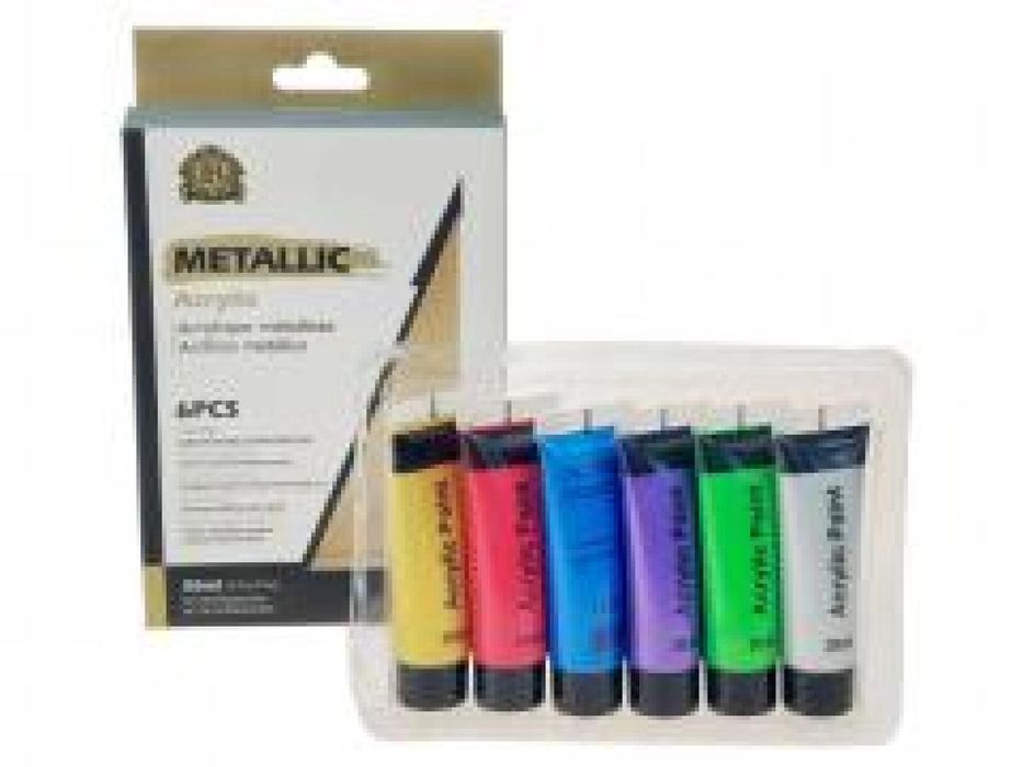 Zestaw 6 farb akrylowych ADAR ,129x208 mm