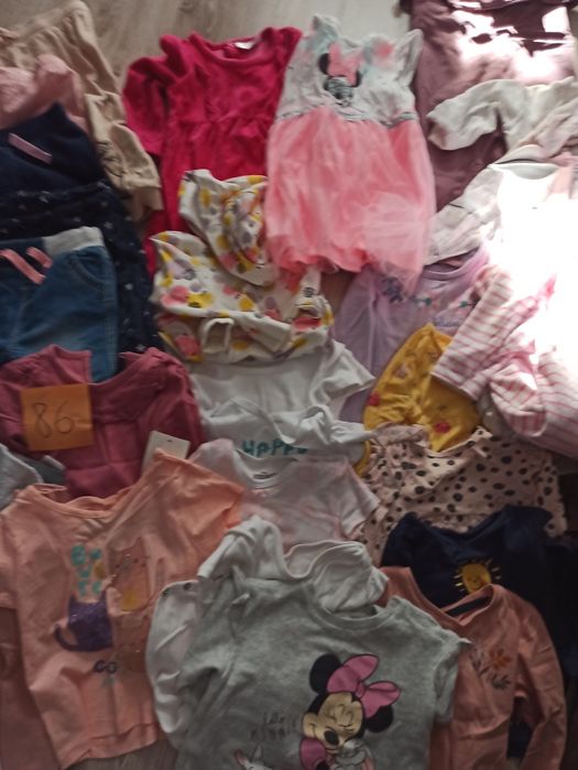 Paka ubrań 86 bdb stan