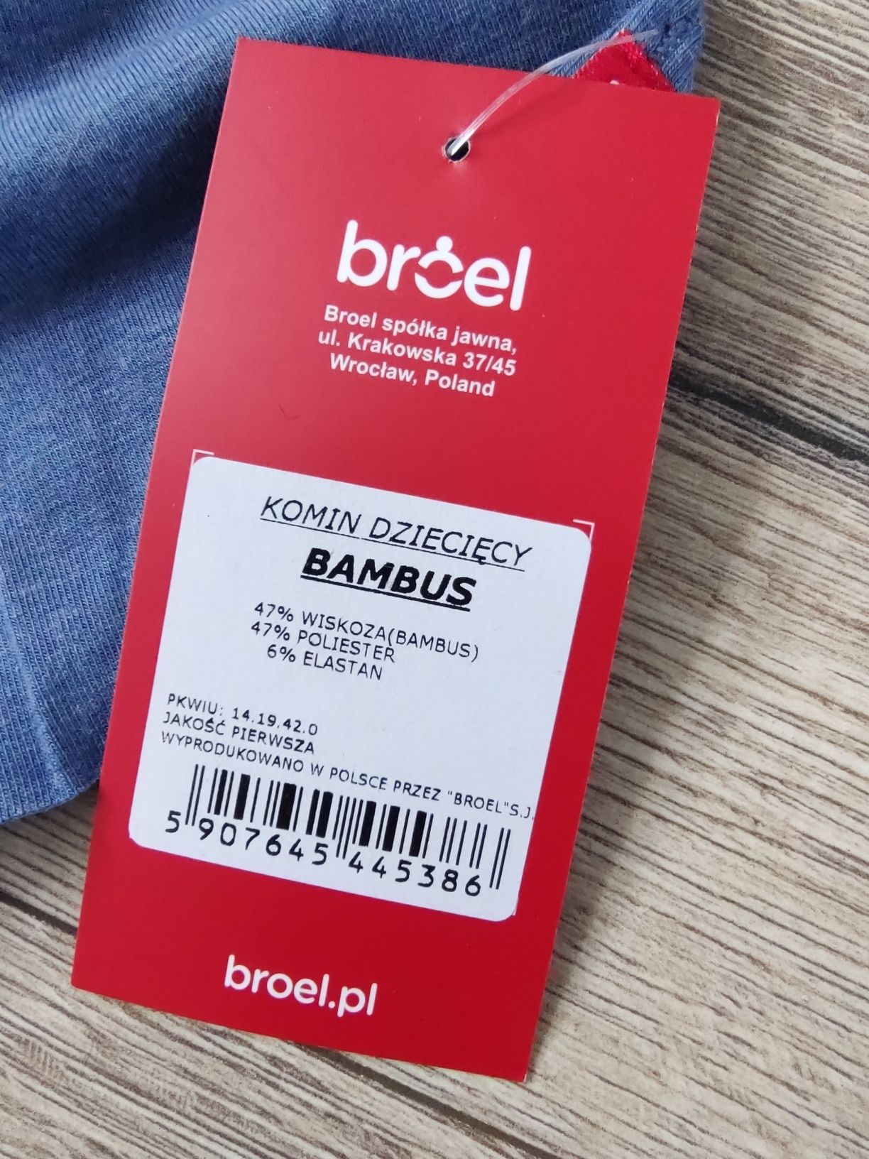 Komin dziewczęcy Broel wiskoza