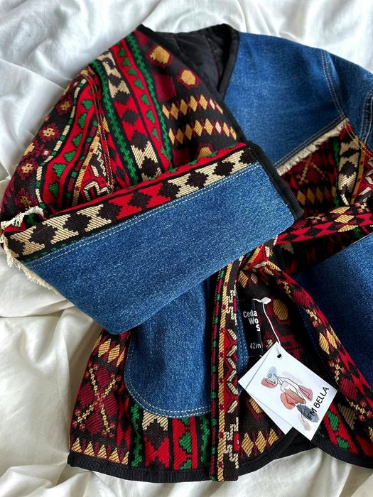 Куртка ручної роботи джинсовка утеплена