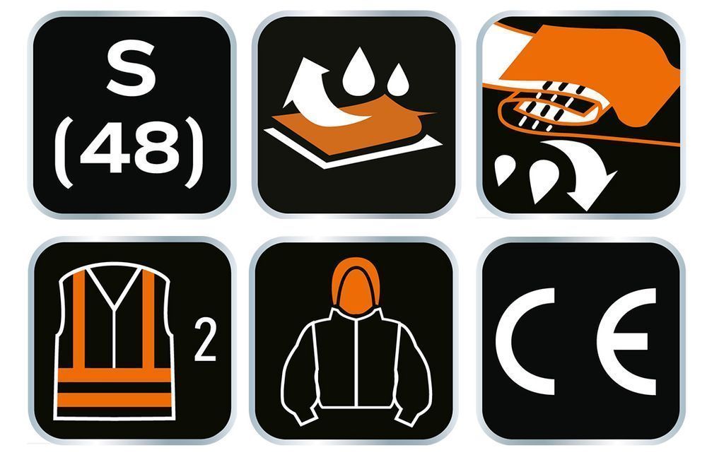 Kurtka Robocza Ostrzegawcza Wodoodporna, Żółta, Rozmiar S