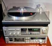 Zestaw audio vintage Hi-Fi Onkyo – TX-41, TA-2055, CP-1027F