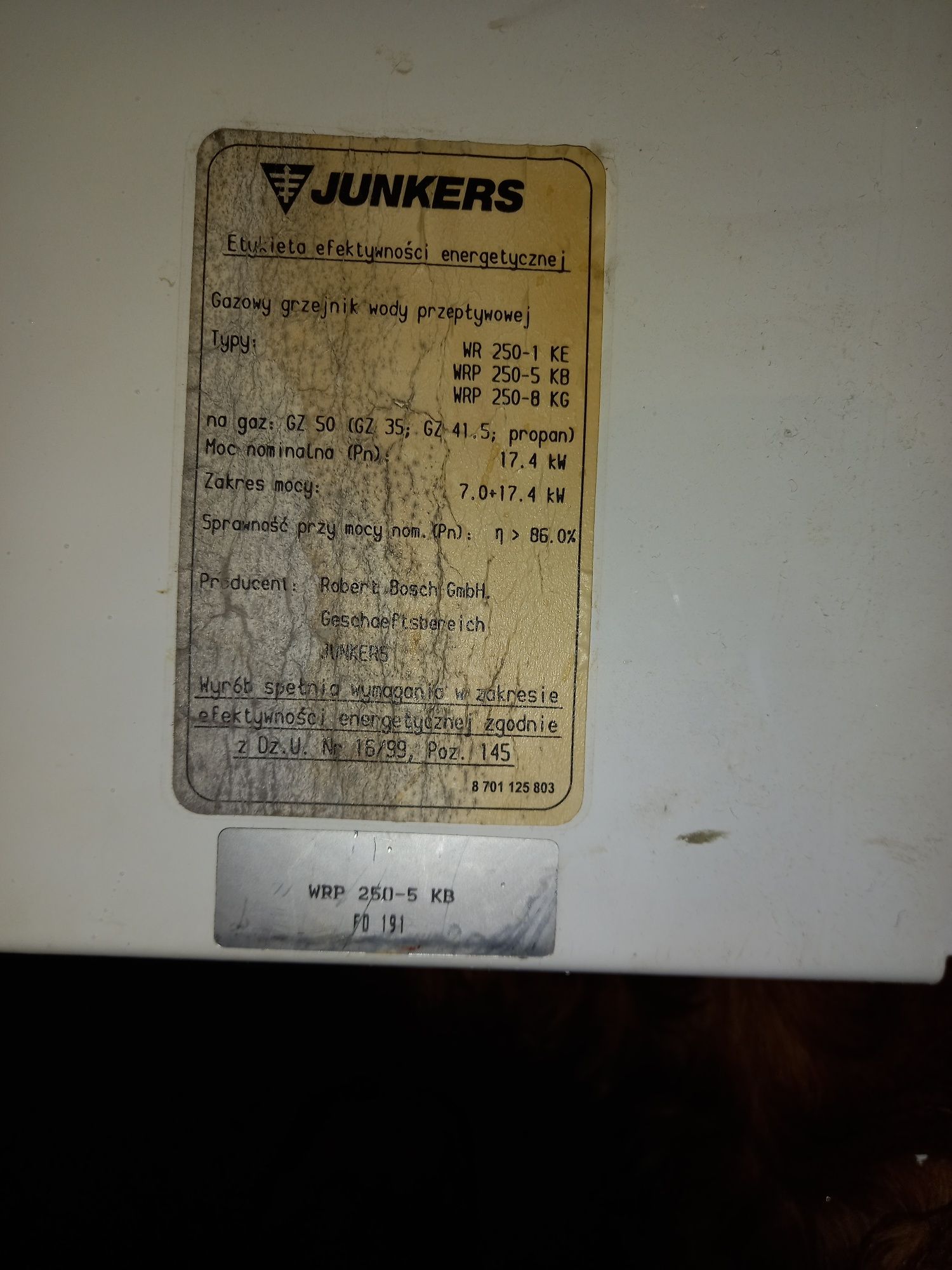 Sterownik do pieca junkers