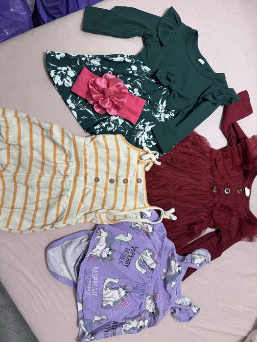 12 worków ubranek dla dziewczynki/ dziecko/ niemowle w rozmiarze 56-92