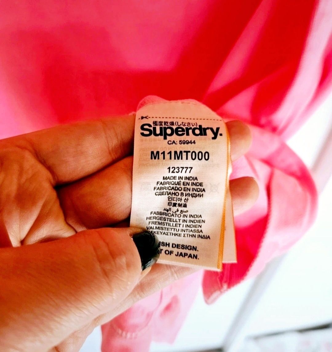 Różowa koszulka polo Superdry xl 42