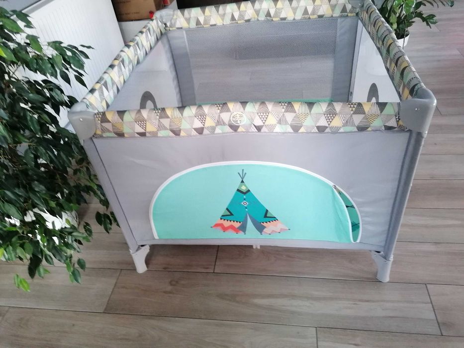 Kojec Lionelo Lene Green Turquiose wymiary 100cmx100cmx75cm