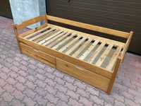 Sosnowe łóżko z szufladami, łóżko pojedyncze, 190x90 cm